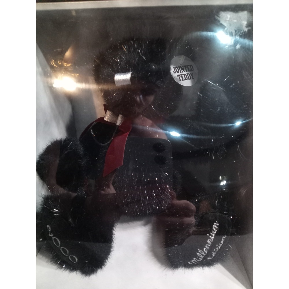 Dan Dee 2000 Millennium Edition Plush Teddy Bear Gift Set Black Bear NIB